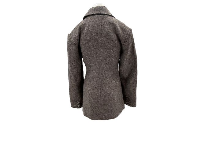 Autre Marque Blazer HENNE de lana marrón Castaño - vista 2