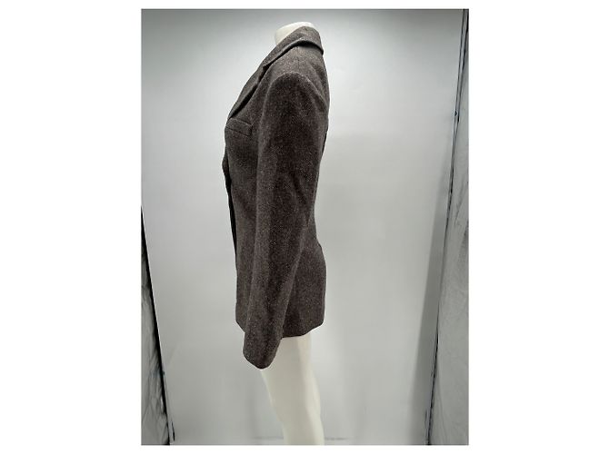 Autre Marque Blazer HENNE de lana marrón Castaño - vista 3