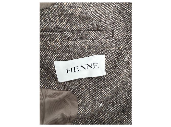 Autre Marque Blazer HENNE de lana marrón Castaño - vista 5
