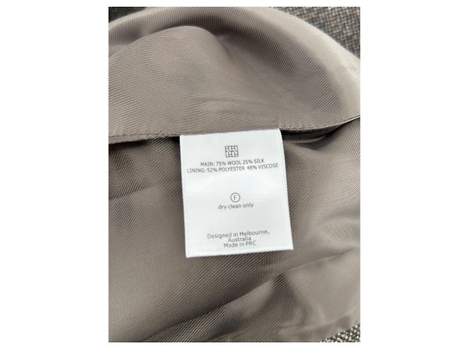 Autre Marque Blazer HENNE de lana marrón Castaño - vista 6