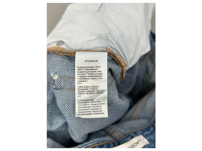 Jeans Lacoste in cotone blu taglia 36 - vista 4