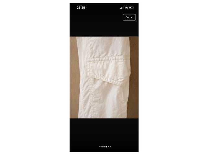 Ganni Pantalones Cargo Beige - vista 3