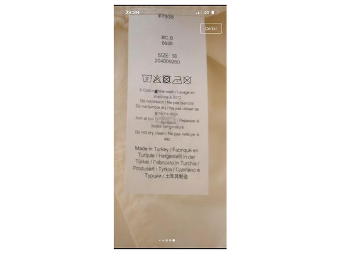 Ganni Pantalones Cargo Beige - vista 7