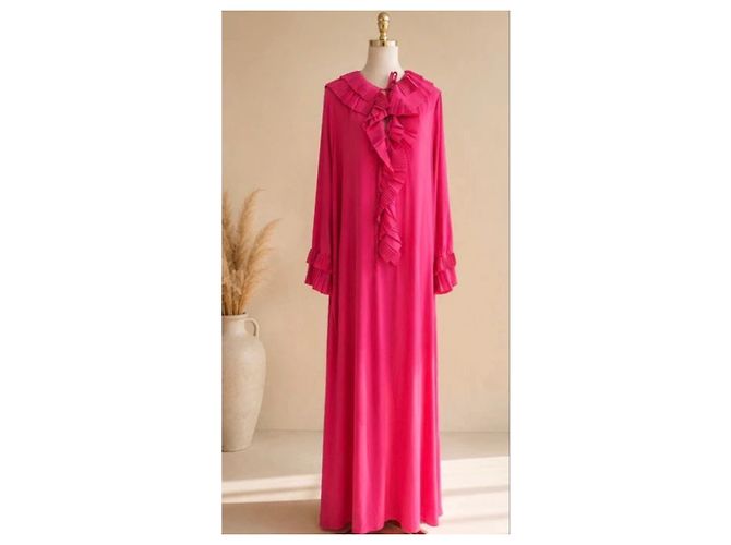 Autre Marque P.A.R.O.S.H. Ruffled Maxi Dress - Pink - view 2