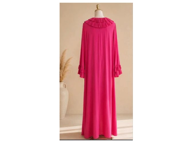 Autre Marque P.A.R.O.S.H. Ruffled Maxi Dress - Pink - view 4