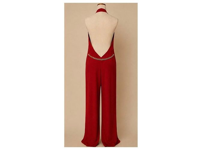 Moschino Mono Rojo con Cadena de Corazón Roja - vista 2