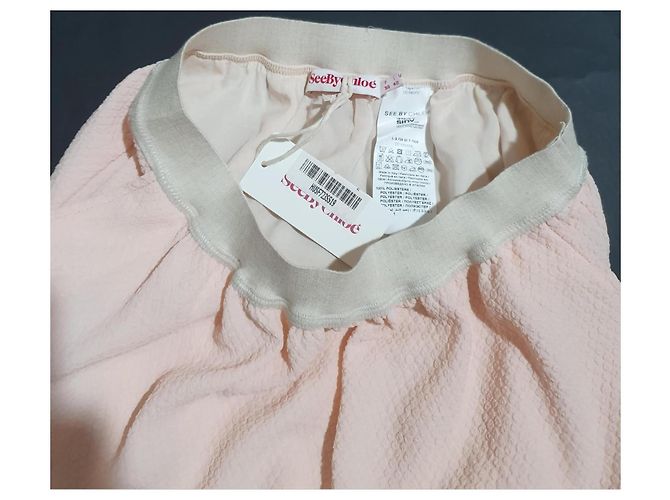 See By Chloé Falda Mini Texturizada Rosa - vista 3