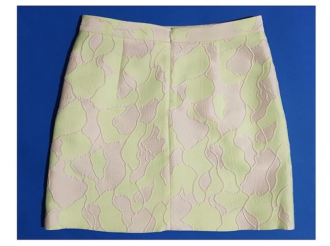 3.1 Phillip Lim Minifalda de jacquard Blanco roto Verde claro - vista 2