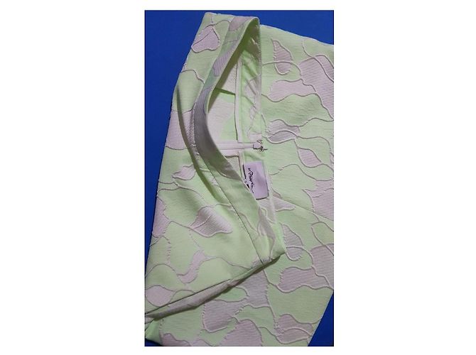 3.1 Phillip Lim Minifalda de jacquard Blanco roto Verde claro - vista 3
