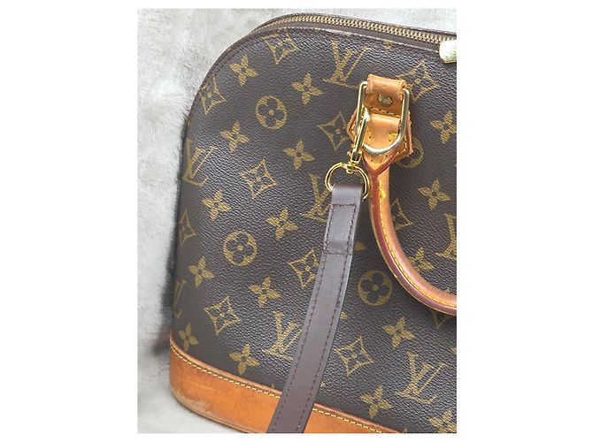 Louis Vuitton Alma in tela Monogram Marrone Monogramma - vista 4