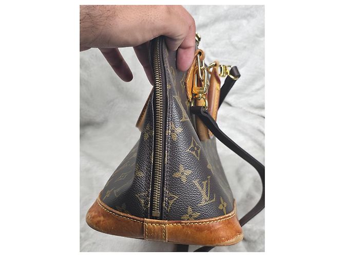Louis Vuitton Alma in tela Monogram Marrone Monogramma - vista 6