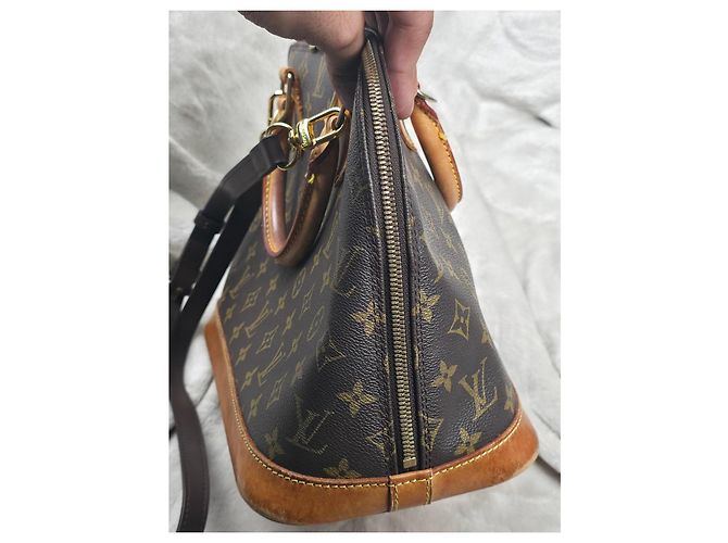 Louis Vuitton Alma in tela Monogram Marrone Monogramma - vista 7