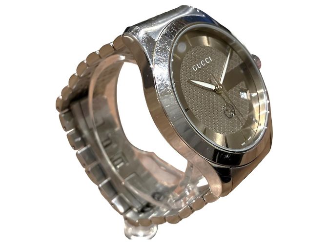 Orologio da polso Gucci G-Timeless con quadrante marrone - vista 3