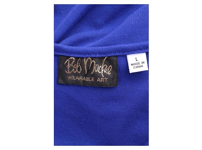 Bob Mackie Wearable Art Oberteil Blau Blumenprint - Ansicht 3
