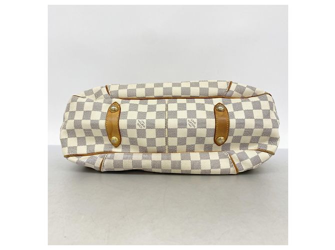 Borsa a Spalla Louis Vuitton Damier Azur Galliera PM Bianco - vista 3