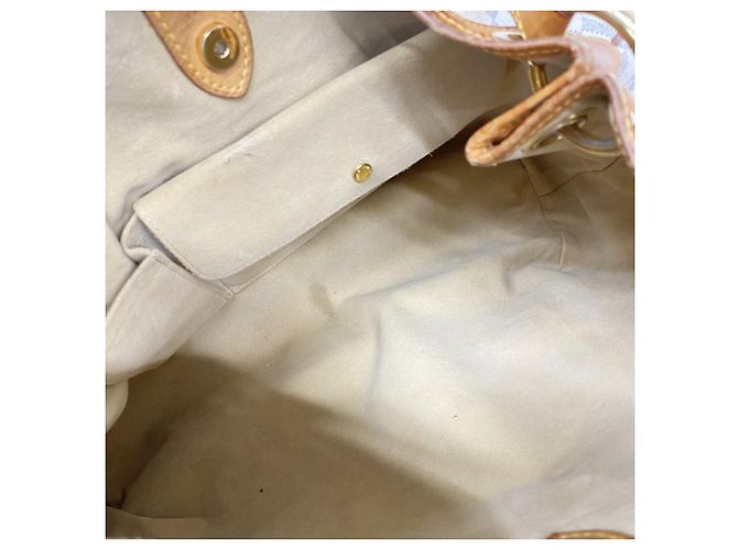 Borsa a Spalla Louis Vuitton Damier Azur Galliera PM Bianco - vista 4