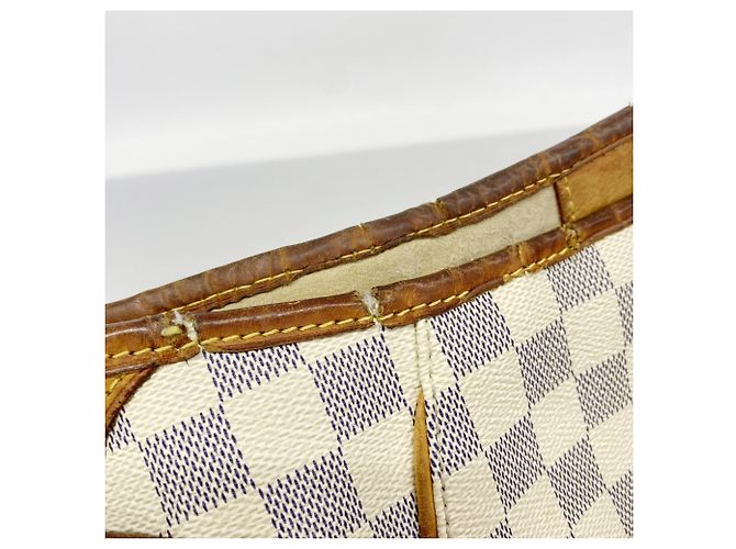 Borsa a Spalla Louis Vuitton Damier Azur Galliera PM Bianco - vista 6