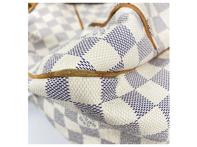 Borsa a Spalla Louis Vuitton Damier Azur Galliera PM Bianco - vista 7