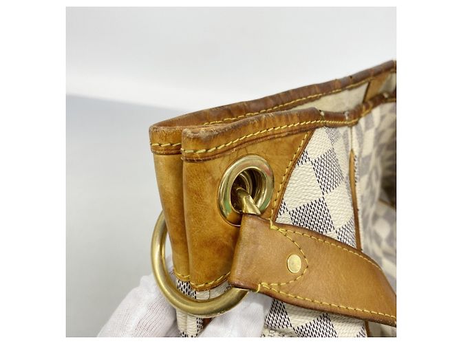 Borsa a Spalla Louis Vuitton Damier Azur Galliera PM Bianco - vista 8