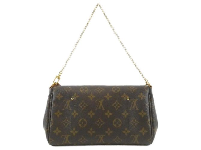 Borsa a Spalla Louis Vuitton Monogram Favorite MM Marrone - vista 2