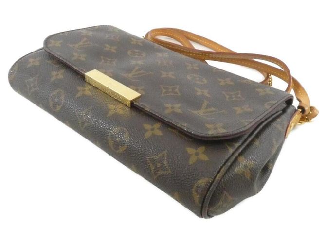 Borsa a Spalla Louis Vuitton Monogram Favorite MM Marrone - vista 3