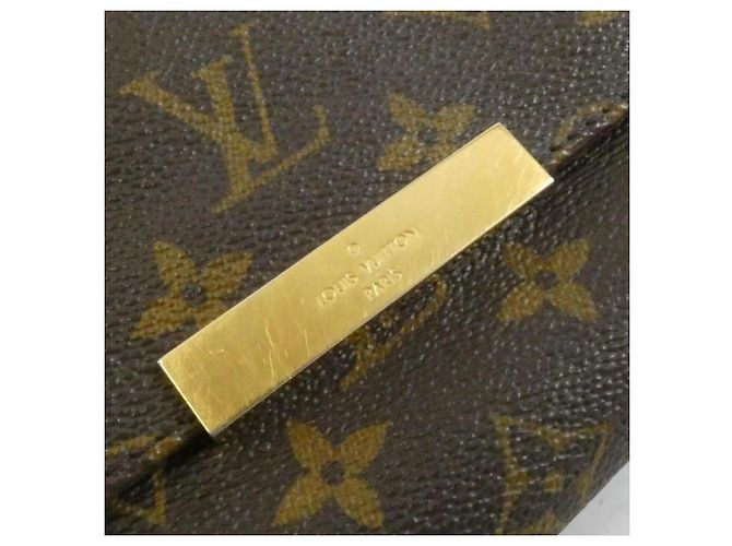 Borsa a Spalla Louis Vuitton Monogram Favorite MM Marrone - vista 4