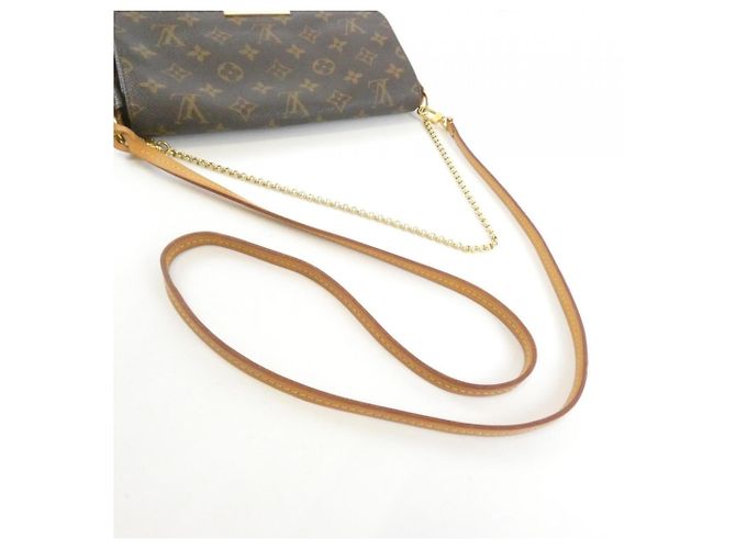 Borsa a Spalla Louis Vuitton Monogram Favorite MM Marrone - vista 7