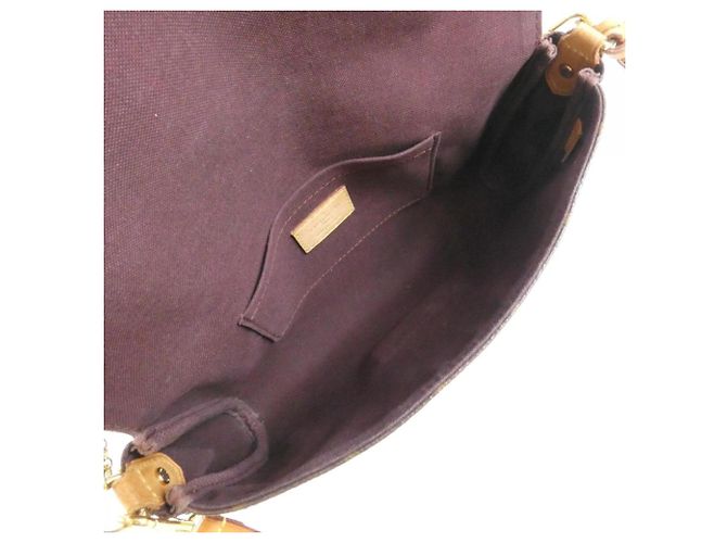 Borsa a Spalla Louis Vuitton Monogram Favorite MM Marrone - vista 9