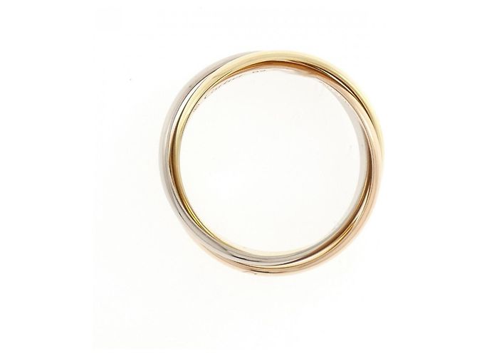 Anello Cartier Trinity in oro rosa bianco e giallo 18K - vista 2