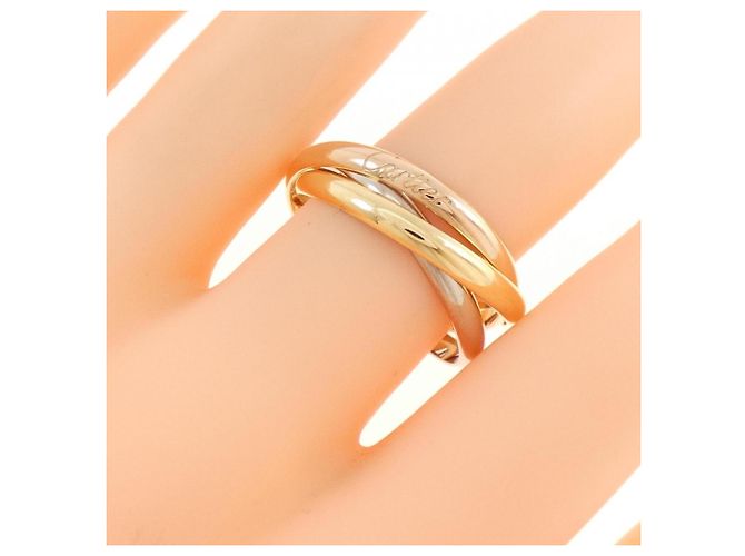Anello Cartier Trinity in oro rosa bianco e giallo 18K - vista 5