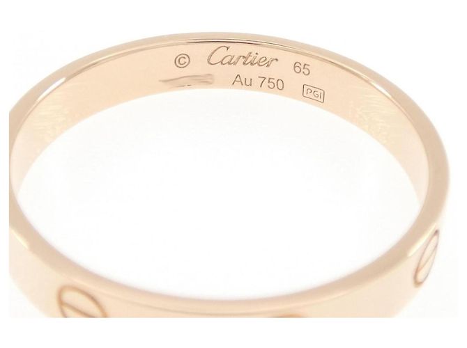 Anello Mini Love di Cartier in oro rosa 18K - vista 3