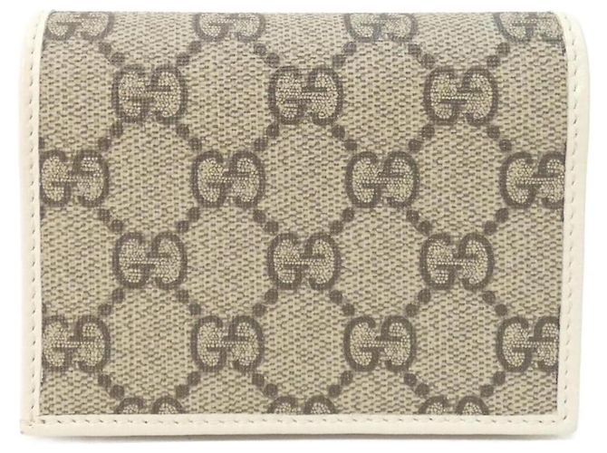 Cartera de doble pliegue HORSEBIT 1955 Gucci Blanco Beige - vista 2