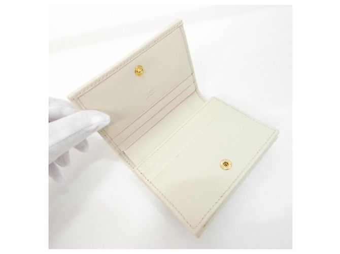 Cartera de doble pliegue HORSEBIT 1955 Gucci Blanco Beige - vista 6