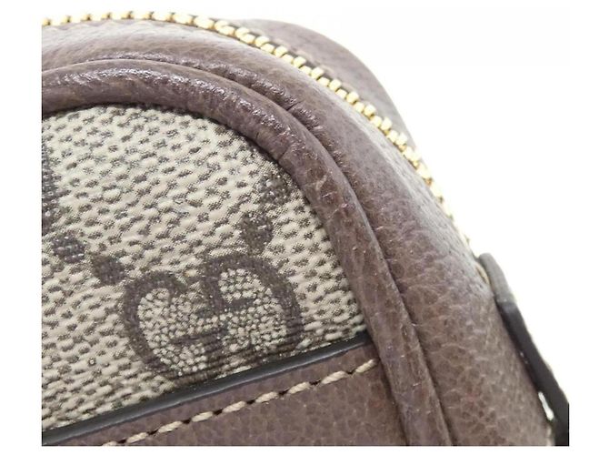 Borsa a Spalla Gucci Ophidia 517350 96IWS Marrone Beige - vista 5