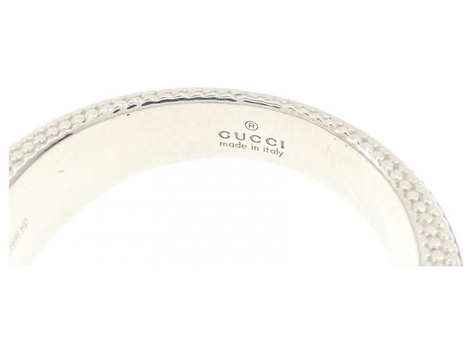 Anello a fascia in argento con Interlocking G Gucci - vista 4
