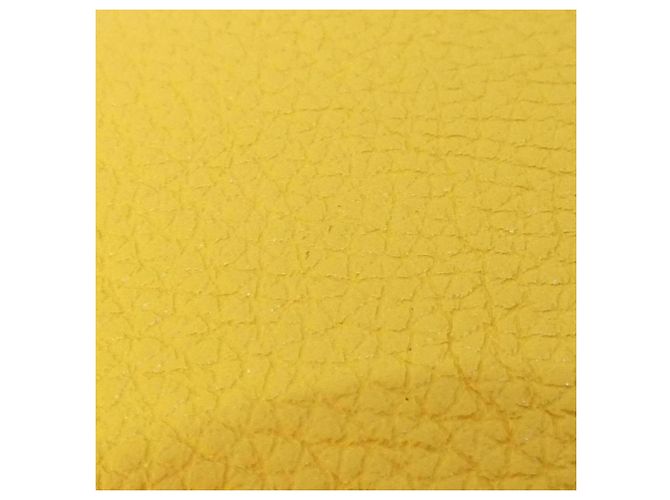 Cartera bi-fold de piel de becerro amarilla Fendi Amarillo - vista 8