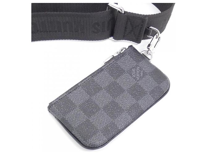 Borsa a tracolla Louis Vuitton Damier Graphite 3D Trio Marrone Damier ebene - vista 5