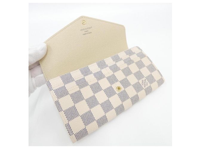 Louis Vuitton Damier Azur Portefeuille Sarah N63208 Cartera - vista 3