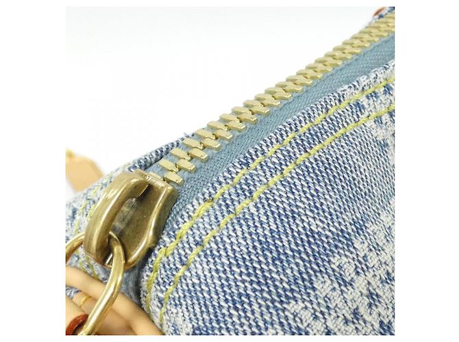 Borsa Louis Vuitton Damier Denim 3D Speedy Bandoulière - vista 4