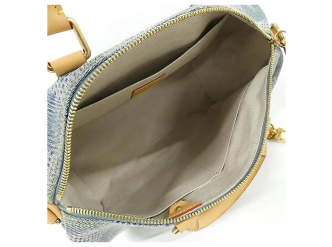Borsa Louis Vuitton Damier Denim 3D Speedy Bandoulière - vista 8