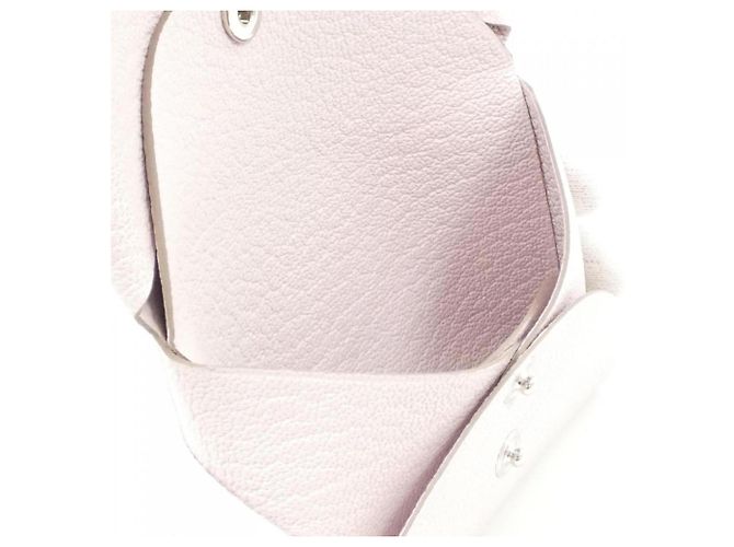 Hermès Hermes Calvi Duo Münzbeutel in Hellrosa Pink - Ansicht 3