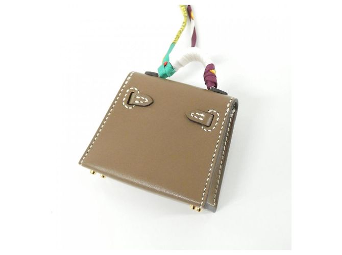 Hermès Hermes Kelly Twilly Mini Accessoire Taschenanhänger Beige Taupe - Ansicht 3