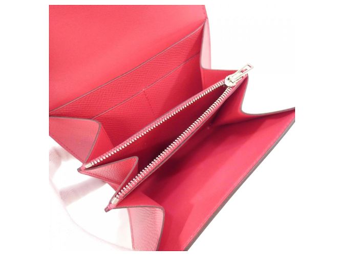 Hermès Portafoglio Compatto Constance Hermes Rosa - vista 9