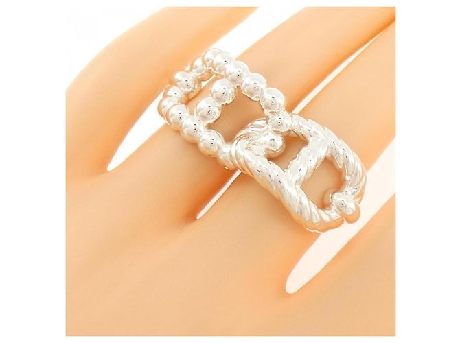 Hermès Chaine d'Ancre Area II Ring Silber - Ansicht 5