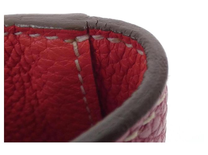 Hermès Bolsa Hermes Double Sens em Rose Jaipur e Rouge Casaque Rosa Vermelho - vista 4