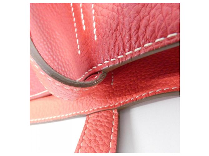 Hermès Bolsa Hermes Double Sens em Rose Jaipur e Rouge Casaque Rosa Vermelho - vista 5