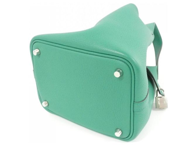 Hermès Bolso Hermes Picotin Lock PM Verde claro - vista 2