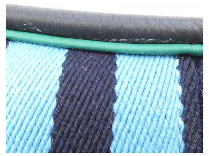 Hermès Hermes Pure Sangle Handtasche Schwarz Blau Hellgrün - Ansicht 4