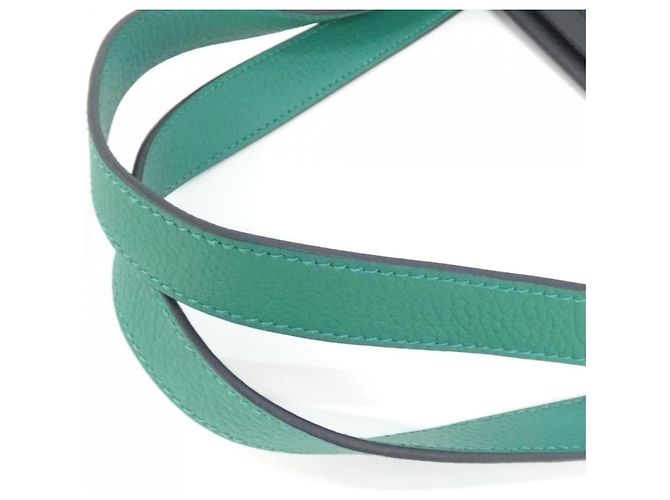 Hermès Hermes Pure Sangle Handtasche Schwarz Blau Hellgrün - Ansicht 5