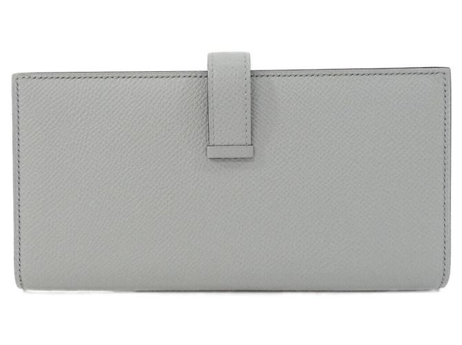 Portafoglio lungo Hermès Bearn Soufflé Marrone Blu - vista 2